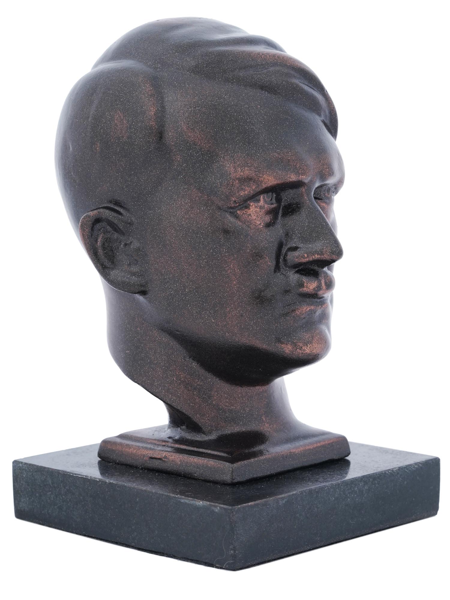 AFTER HANS RETZBACH BRONZE BUST OF ADOLF HITLER PIC-0